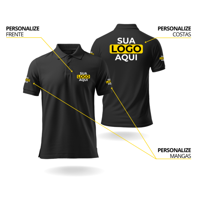 Camisa gola polo personalizada