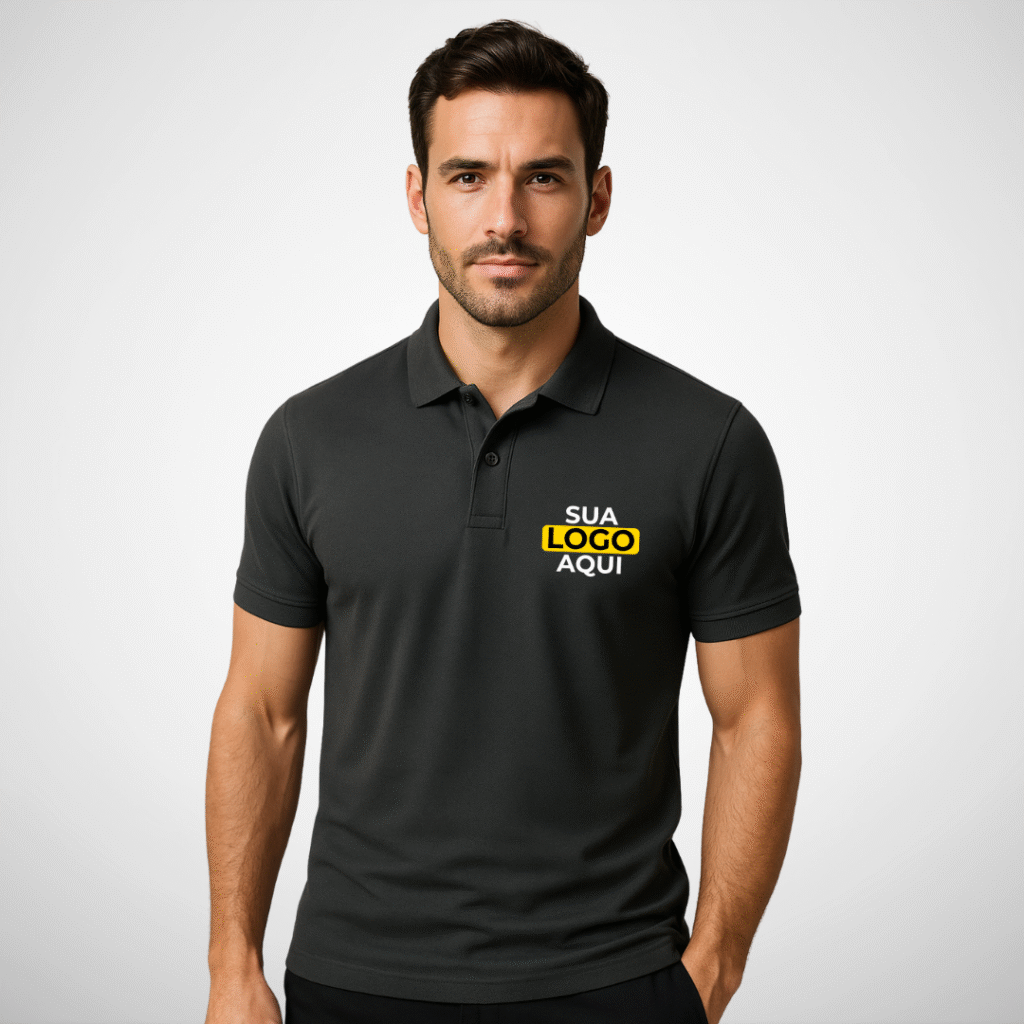 Camisa Masculina Gola Polo Personalizada