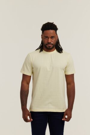 Camiseta Masculina Algodão Premium Personalizado Amarelo-bebê