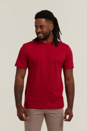 Camiseta Masculina Algodão Premium Personalizado Bordô