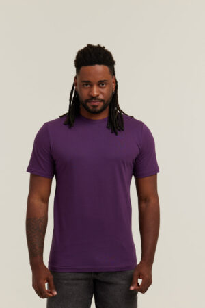 Camiseta Masculina Algodão Premium Personalizado Roxo