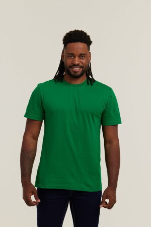 Camiseta Masculina Algodão Premium Personalizado Verde-bandeira