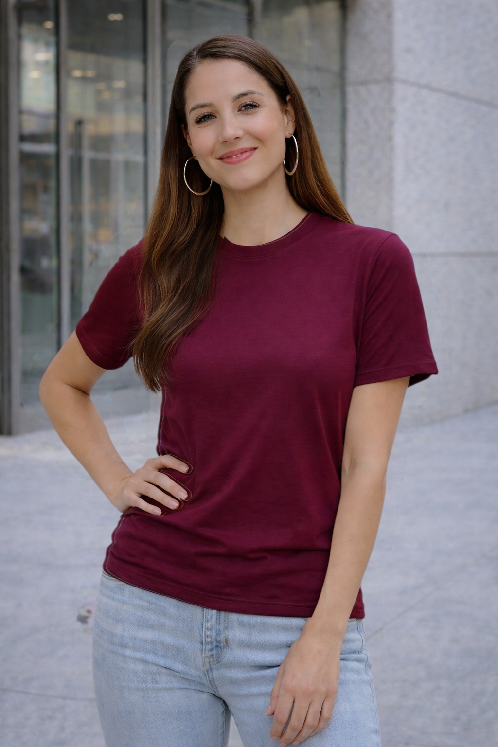 Camiseta Feminina Tradicional 100% Algodão