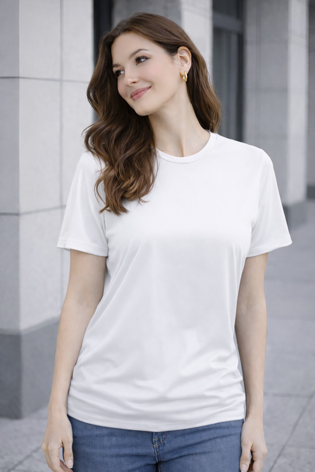 Camiseta Feminina Tradicional Dry Fit Malha Fria